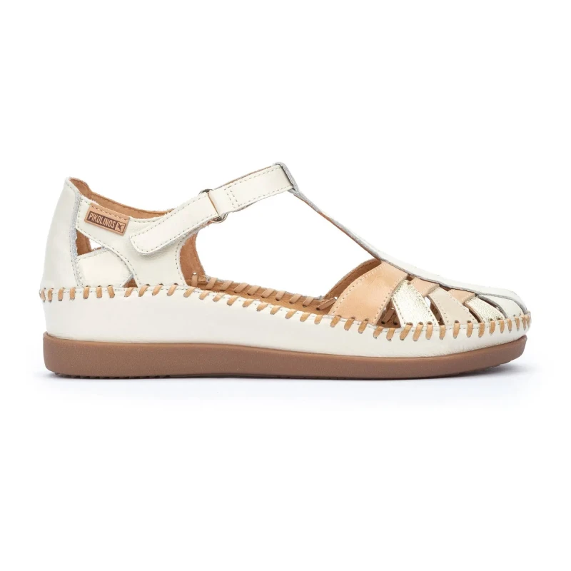 Image of Pikolinos Cadaques W8K-0705 Leather Womens Comfort Sandals - Nata - Size:UK 4-4.5