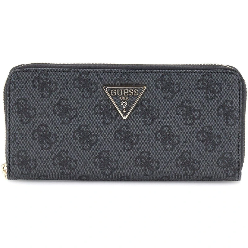 Image of Guess Laurel Zip-Around Wallet Coal female One Size