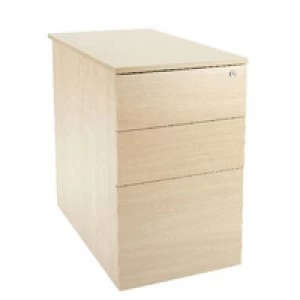 Image of Jemini Intro D600 Warm Maple Desk High Pedestal KF74112