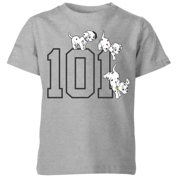Image of Disney 101 Dalmatians 101 Doggies Kids T-Shirt - Grey - 11-12 Years