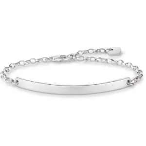 image of Ladies Thomas Sabo Sterling Silver Love Bridge Bracelet Classic