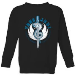 Image of Star Wars The Rise Of Skywalker True Jedi Kids Sweatshirt - Black - 9-10 Years