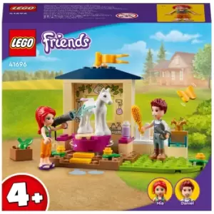 image of LEGO Friends: Pony-Washing Stable Horse Toy 4+ Set (41696)