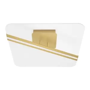 Image of Merano - Allen Integrated LED Semi Flush Light Gold Aluminium LED 33W 2162Lm 3000K