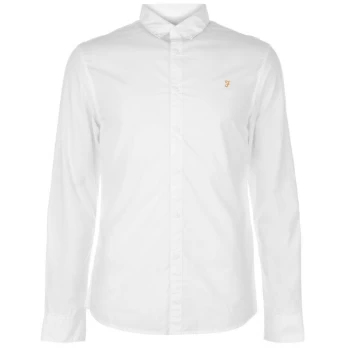 Image of Farah Farley Slim Fit Shirt - White 104
