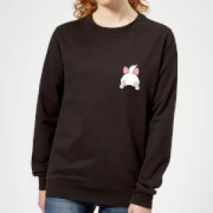 Image of Disney Marie Backside Womens Sweatshirt - Black