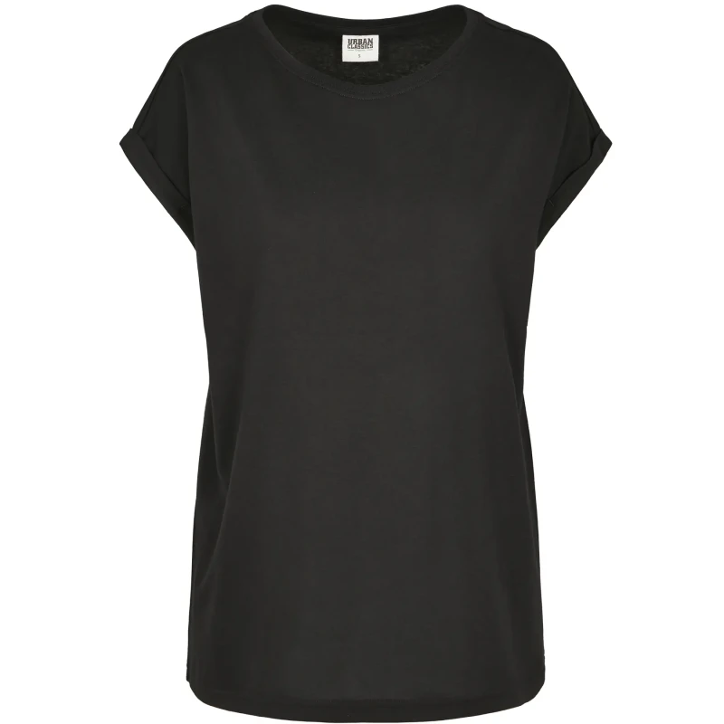 Image of Urban Classics Womens large size T-Shirt Urban Classic organic extended Noir Female 3XL