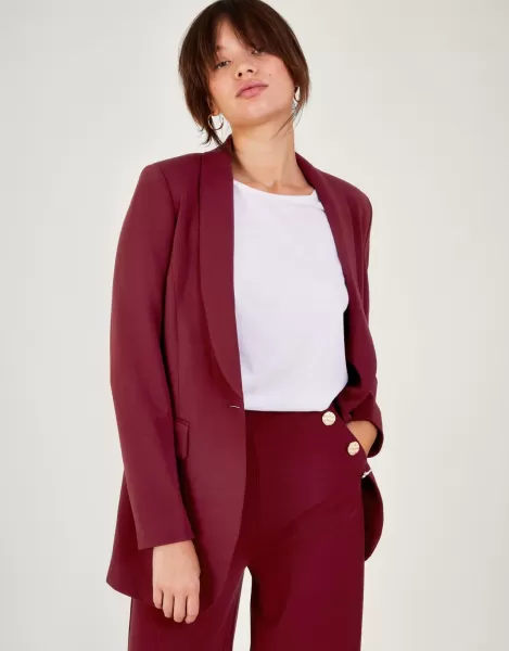 image of 'Paige' Single-Breasted Ponte Blazer