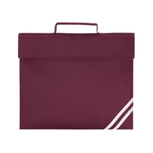 image of Quadra Classic Book Bag - 5 Litres (Pack of 2) (One Size) (Burgundy)