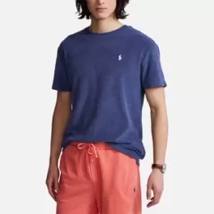 Image of Polo Ralph Lauren Mens Lightweight Cotton Terry T-Shirt - Light Navy - L