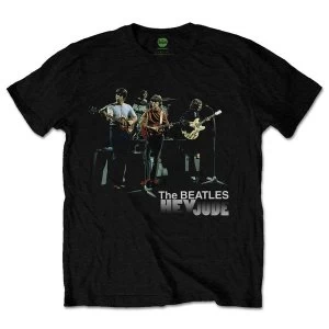 Image of The Beatles - Hey Jude Version 2 Unisex Large T-Shirt - Black