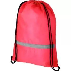 Image of Bullet Adults Unisex Orile Safety Drawstring Backpack (One Size) (Red)