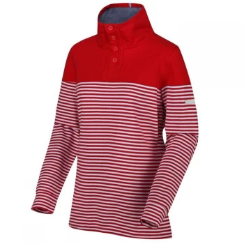 Image of Regatta Camiola Cotton Striped Overhead - TrueRedStrpe