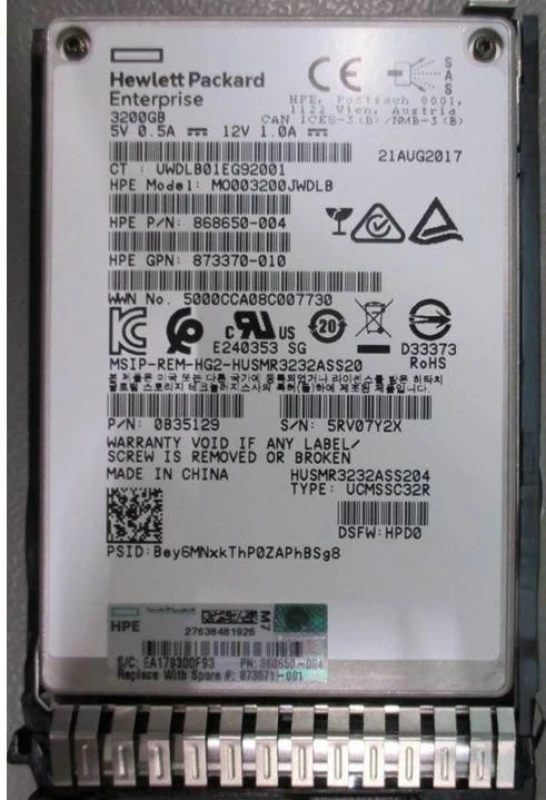 Image of HPE 3.2 SS 12G SFF SC DS MU SSD