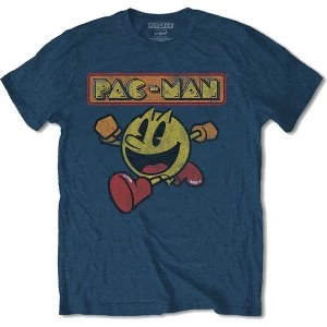 Image of Pac-Man - Eighties Unisex XX-Large T-Shirt - Blue