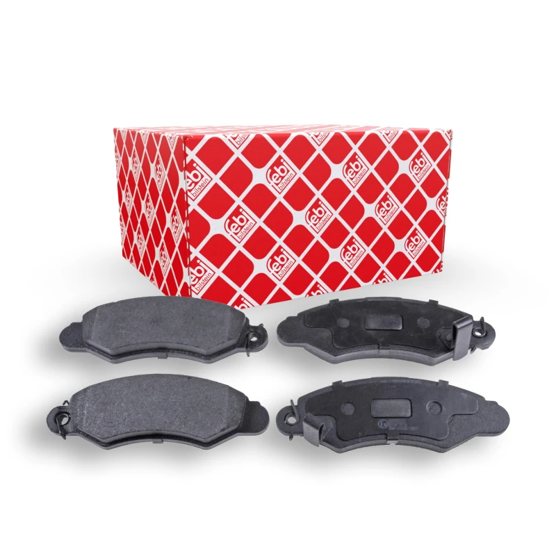 Image of FEBI BILSTEIN 116398 Brake pad set Front Axle, with acoustic wear warning Brake Pad Set,disc brake (402)