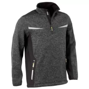 Image of Trade Elmhurst II Grey Marl 1/4 Zip Jumper - XL