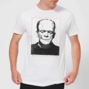 Image of Universal Monsters Frankenstein Portrait Mens T-Shirt - White - 3XL
