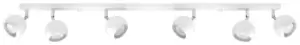 Image of Oculare 6 Light Spotlight Bar White, GU10