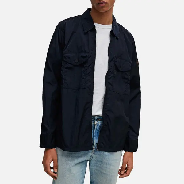 Image of Boss Orange Lovel Recycled Shell Zipped Shirt - S