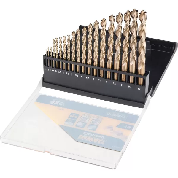 image of DEWALT 19 Piece HSS-G Cobalt Drill Bit Set