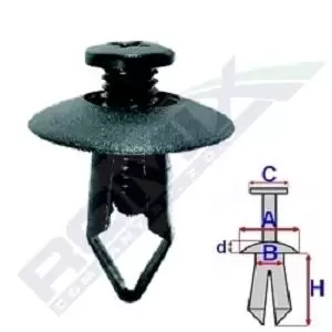 Image of ROMIX Clip C10026 MITSUBISHI,OUTLANDER I (CU_W),Galant VIII Limousine (EA_),Lancer VI Limousine (CJ_, CP_)