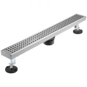 Image of VEVOR Linear Drain 304 Stainless Steel Infinity Drain 36x2.75in Linear Tile Drain 30L/Min High Flow Capacity Invisible Drain With ''V'' Shape Shower F