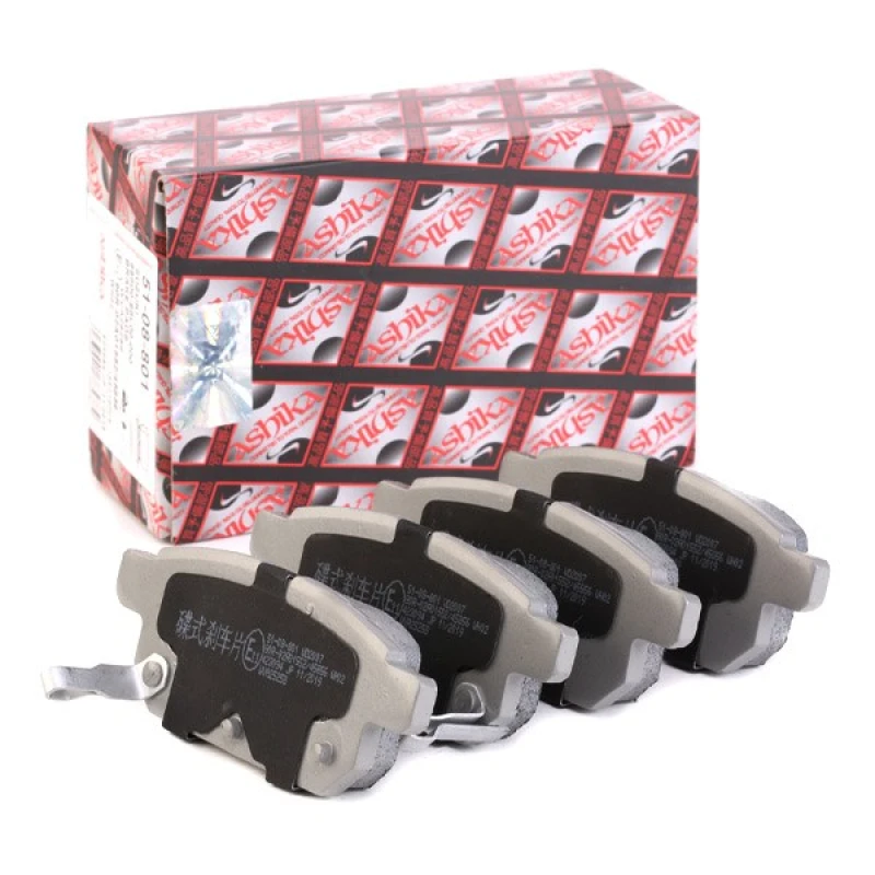 Image of ASHIKA 51-08-801 Brake pad set Rear Axle Brake Pad Set,disc brake (402)