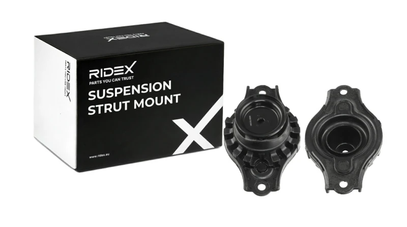 Image of RIDEX 1180S0905 Top strut mount Rear Axle both sides, without bearing Suspension Strut Support Bearing (1180)