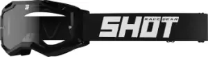 Image of Shot Assault 2.0 Solid Enduro Motocross Goggles, clear, clear, Size One Size