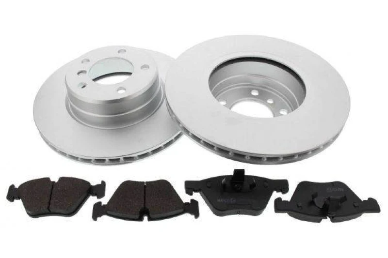 Image of MAPCO 47875HPS Brake disc and pads set Front Axle, Brake Disc Type: Vented, excl. wear warning contact, with anti-squeak plate Brake Set,disc brakes