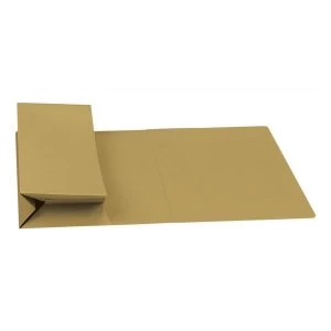 Image of Guildhall Foolscap 315gm2 75mm Spine Manilla Probate Wallet Yellow Pack of 25