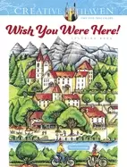 Image of creative haven wish you were here coloring book