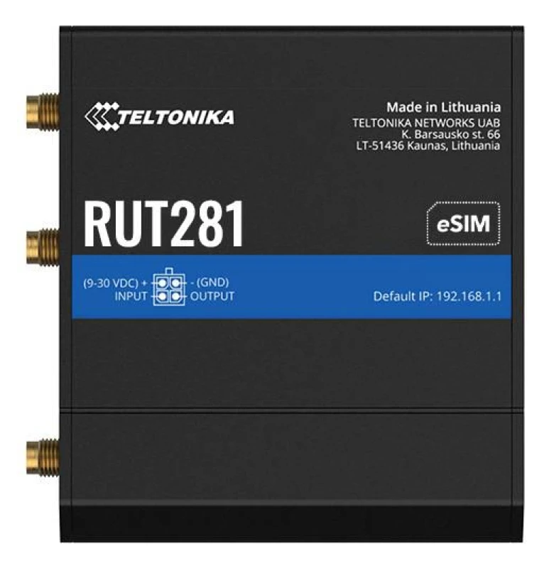 Image of TELTONIKA NETWORKS RU281 (Glol. EU PSU) 4G