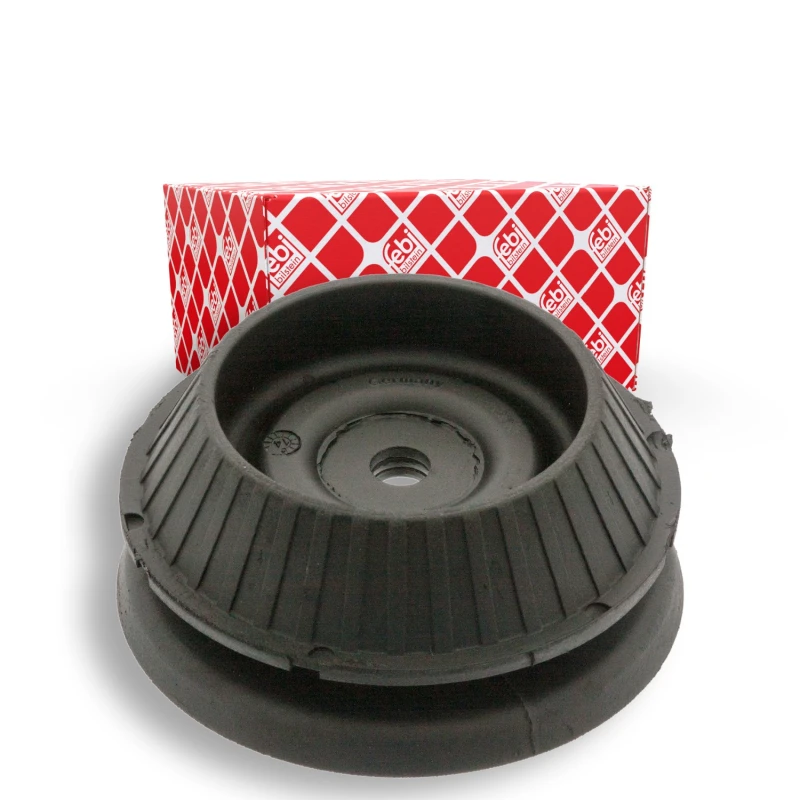 Image of FEBI BILSTEIN 11569 Top strut mount Front Axle, without bearing Elastomer Suspension Strut Support Bearing (1180)