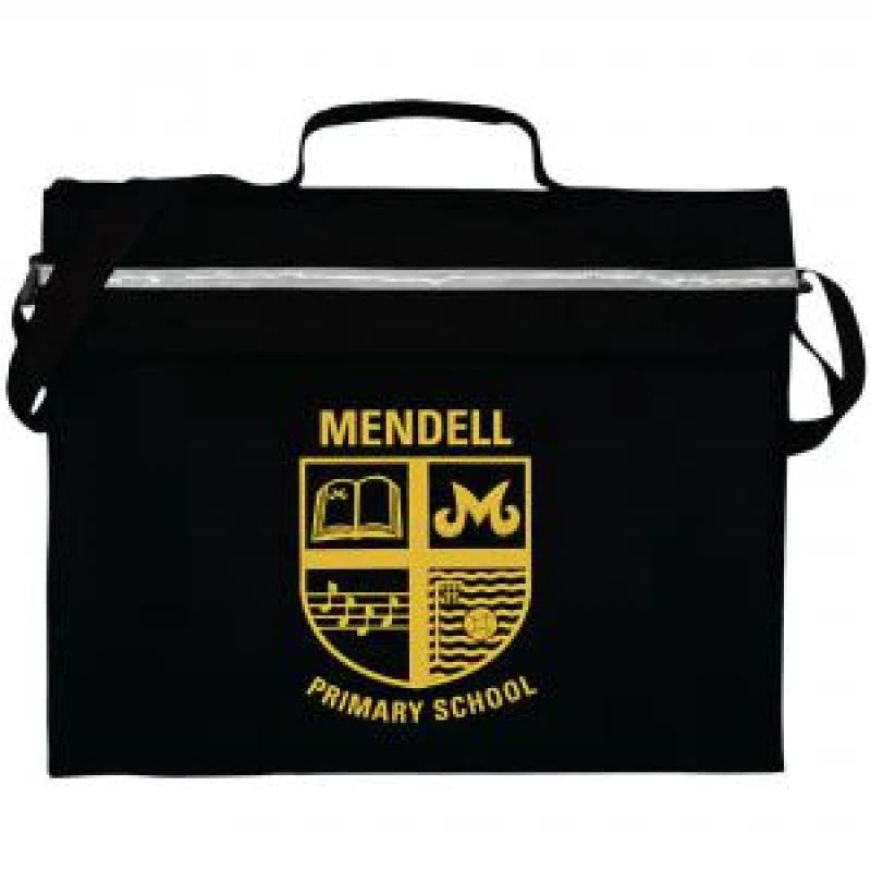 Image of Primo Printed Book Bag Black