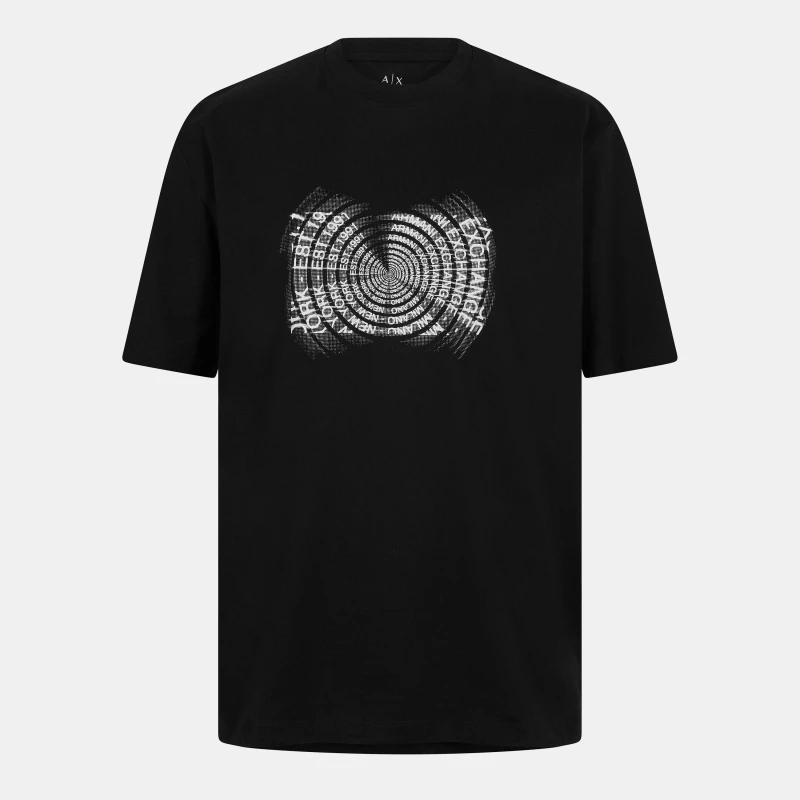 Image of Armani Exchange Mens T-Shirt Black male S