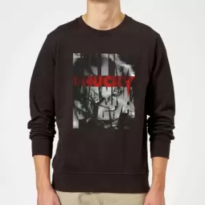 image of Chucky Typographic Sweatshirt - Black - L