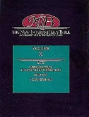 Image of new interpreters bible acts introduction to epistolary literature romans 1