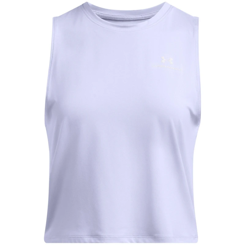 Image of Under Armour Armour Vanish Energy Crop Tank Gym Vest Womens - Purple Purple 8