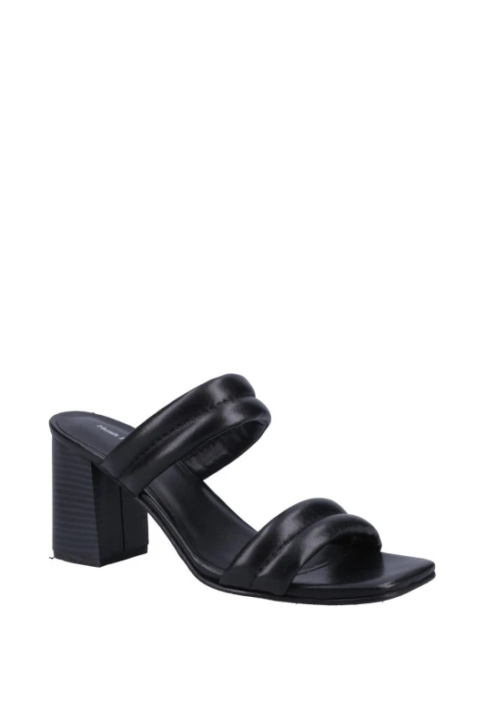 Image of Hush Puppies Womens 'Katie' Heeled Sandals in Black Size: 7 Black Female 7