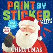 Image of paint by sticker kids christmas create 10 pictures one sticker at a time in