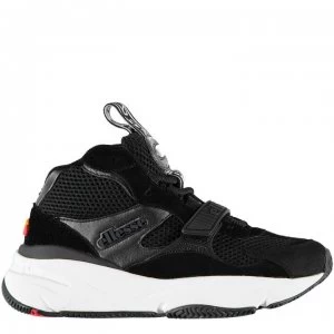 Image of Ellesse Aurano Mid Top Trainers - Blk/Blk/Wht