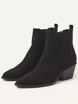 Image of Accessorize Western Boot, Black, Size 38, Women