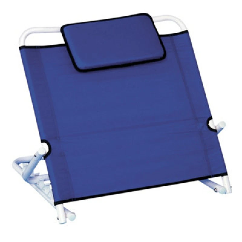 Image of Loops Adjustable Bed Back Rest - Blue Canvas Back Support - 5 Different Angles Multi