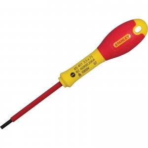 Image of Stanley FatMax Insulated Parallel Slotted Screwdriver 2.5mm 50mm