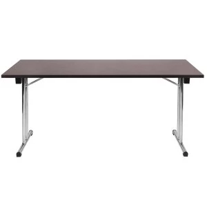 Image of Teknik Space-Folding Table with Robust 25mm Top - Wenge