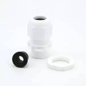 Image of Wiska SPRINT GLP20 and RDE Cable Gland with reduction sealing insert and locknut White - 10100637