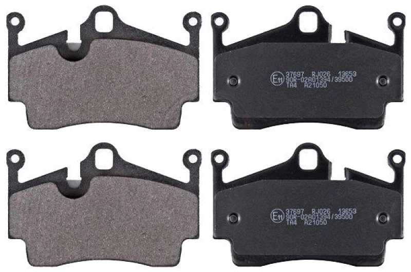 Image of A.B.S. 37697 Brake pad set prepared for wear warning indicator Brake Pad Set,disc brake (402)