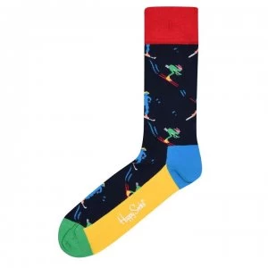 Image of Happy Socks Skier Socks - Navy